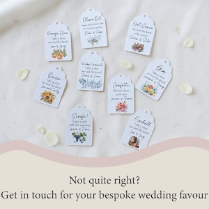Limoncello Shot Wedding Favours - 50ml Empty Glass Bottles For Wedding Guests - Small Wedding Bottles Personalised Shot Bottle DIY Favour image 7