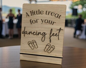 Wedding Flip Flop Sign A little Treat For Your Dancing Feet