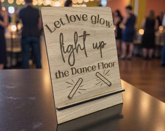 Wedding Let Love Glow Sign For Glow Sticks