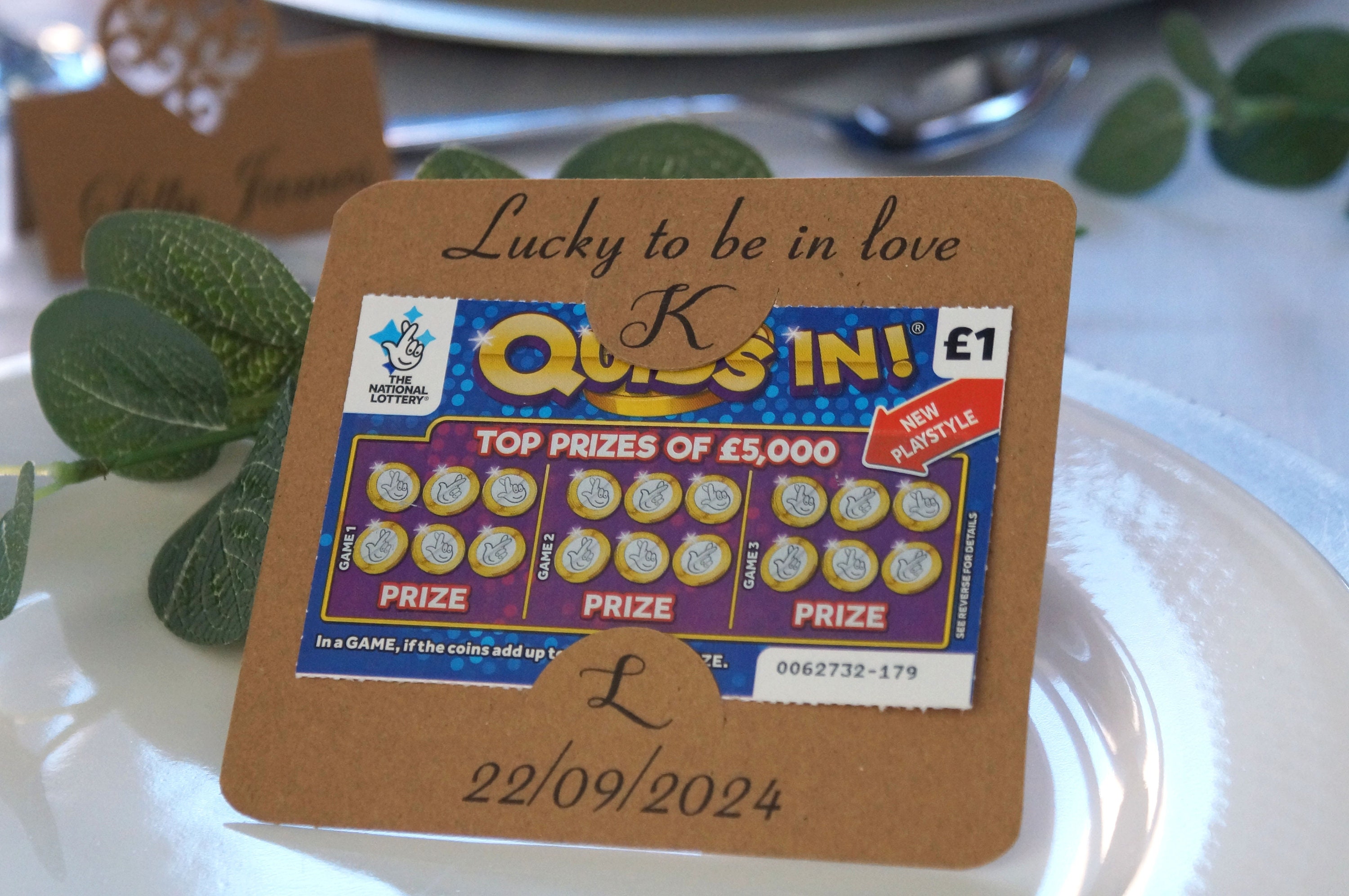 Personalised Lottery Ticket Holder Lotto Scratch Card Wallet