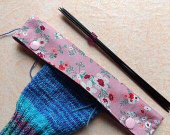 Needle safe, needle play garage, needle play safe, needle bag for 20 cm long needles, flowers