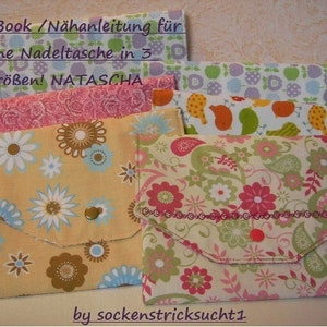 E-Book Needle Case in 3 Sizes Natascha, Needle Game Case, Sewing Instructions, Sewing Instructions