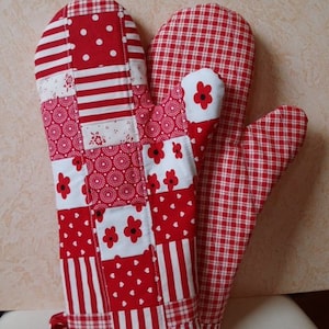 E-Book Oven Gloves, Cooking Gloves, Potholder Gloves, Sewing Instructions, Baking Gloves