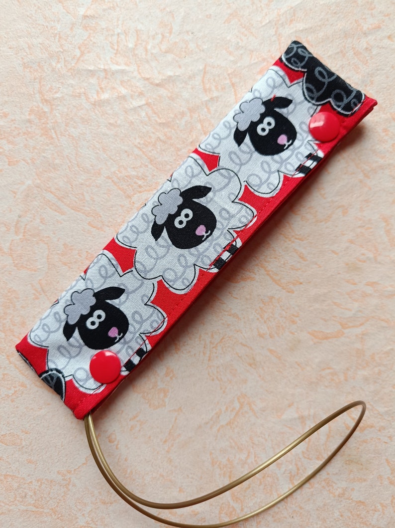 Needle safe, needle game garage, needle game safe, needle bag for 15 cm long needles, knitting sheep, circular knitting needle safe image 8