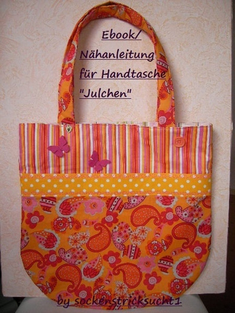 E-Book Handtasche/ Schultertasche Shopper Julchen, Nähanleitung, Bild 1