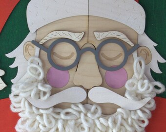 Beardy Santa Christmas Decoration