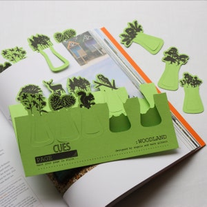 Woodland pageCUES, marcadores de tarjetas con temas de naturaleza