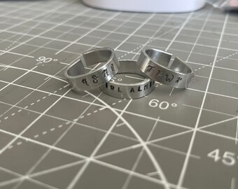 One Direction Ring Etsy