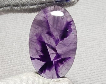 Amazing!!! Natural Trapiche Amethyst cabochon, Polished Purple Trapiche Amethyst Gemstone for jewelry making 23 Cts. {28X18X5}MM STZ-1756