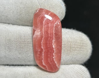 Awesome Top Grade Quality 100% Natural Rhodochrosite Fancy Shape Cabochon Loose Gemstone For Making Jewelry {29 Carats (32X14X5 MM )