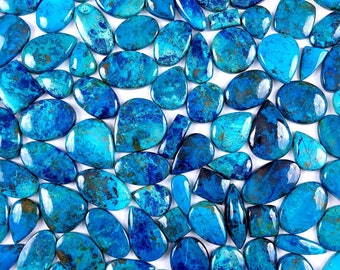 Natural SHATTUCKITE Cabochon Wholesale Lot By Weight With Different Shapes And Sizes Used For Jewelry Making