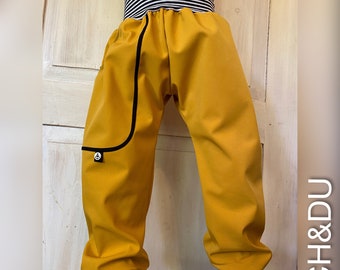 Softshell trousers, outdoor trousers, bag, forest children, lined trousers, child, thermal trousers, ICH&DU trousers, bloomers, trekking trousers, hiking trousers