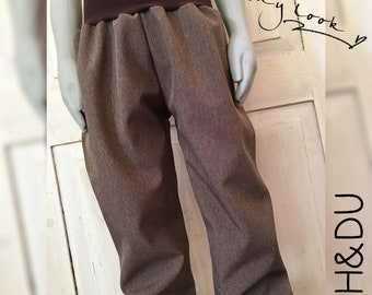 Softshell trousers outdoor trousers thermal trousers lined trousers child bloomers handmade ICH&DU mottled brown boys
