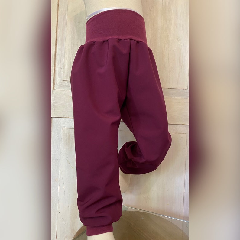 Softshell pants, outdoor pants, thermal pants, lined pants, child pants, handmade ICH&DU berry girls image 4