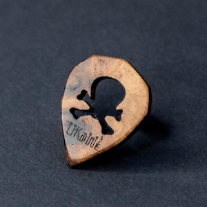 Wooden Guitar Pick, Gift for Musician Guitar Lovers, Father&#39;s Day Gift, Gifts for Men, Skull Guitar Pick