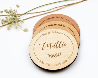 Gr/ö/ße 9x6 cm bunte T/ürschilder Holz T/ürschild mit Namen f/ür die Haust/ür Namensschild Briefkasten-Schild selbstklebend oder mit Bohrl/öcher Klingelschild mit kratzfestem UV Druck