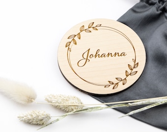 Wooden sign personalized with name