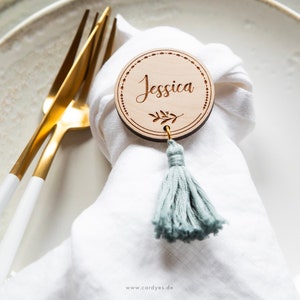Wooden place cards wedding guest gift table decoration wooden magnet personalized