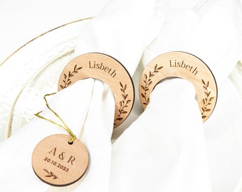 Servetringen tafeldecoratie bruiloftsgast cadeau
