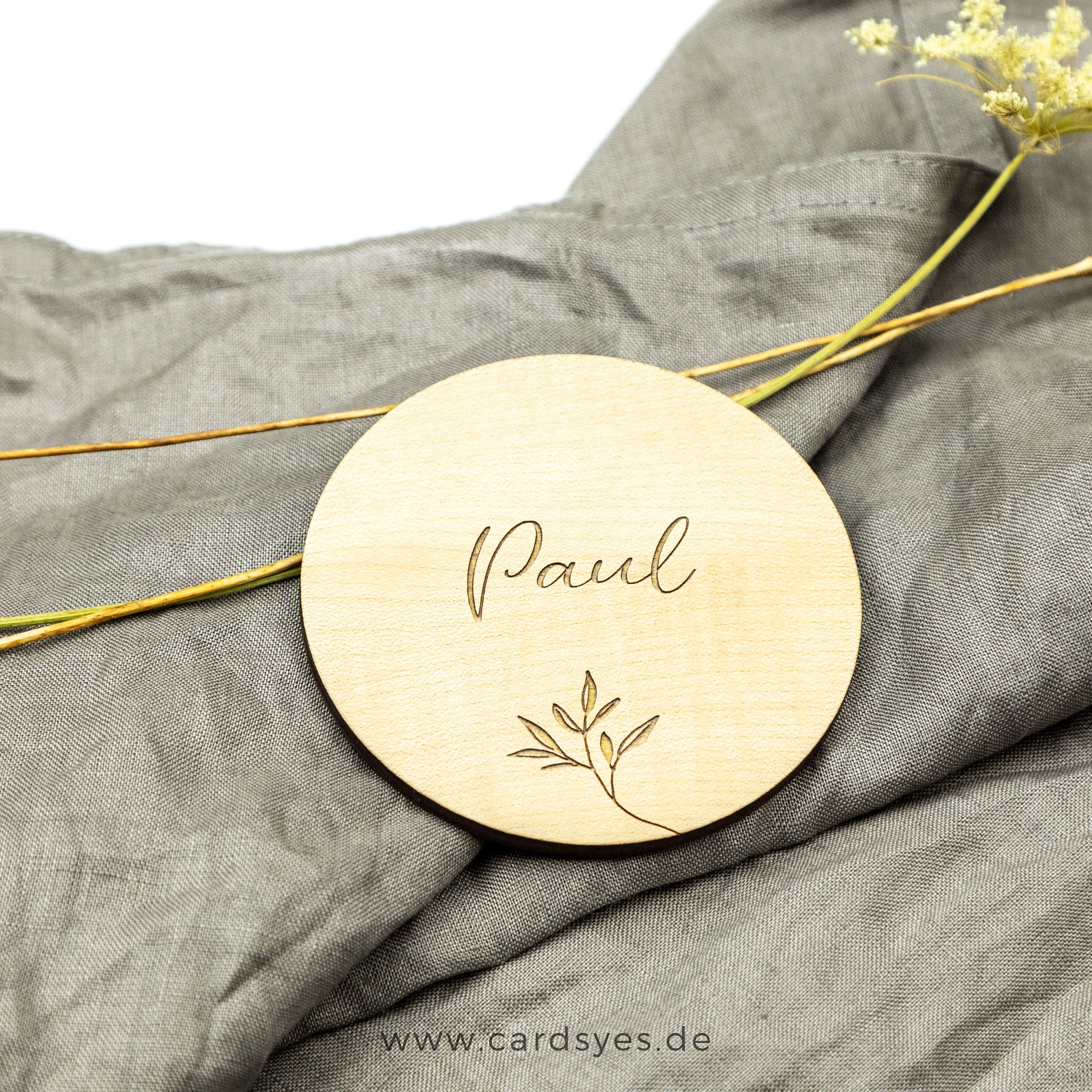 Personalisiertes Baby Namensschild Aus Holz - Individuell Mit Name, Schriftart & Farbe