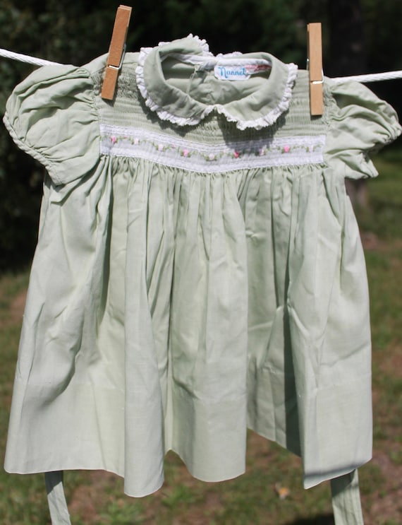 Vintage Smocked Baby Dress