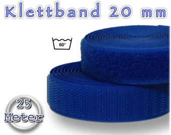 Klettband blau 20 mm