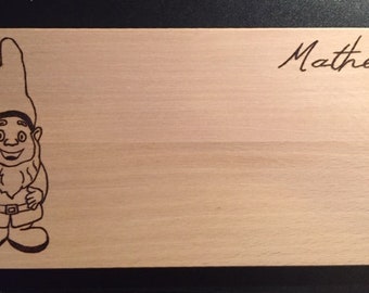 Breakfast board "Dwarf" + own engraving