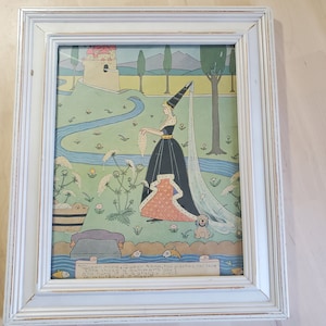 Framed Vintage Print of Princess