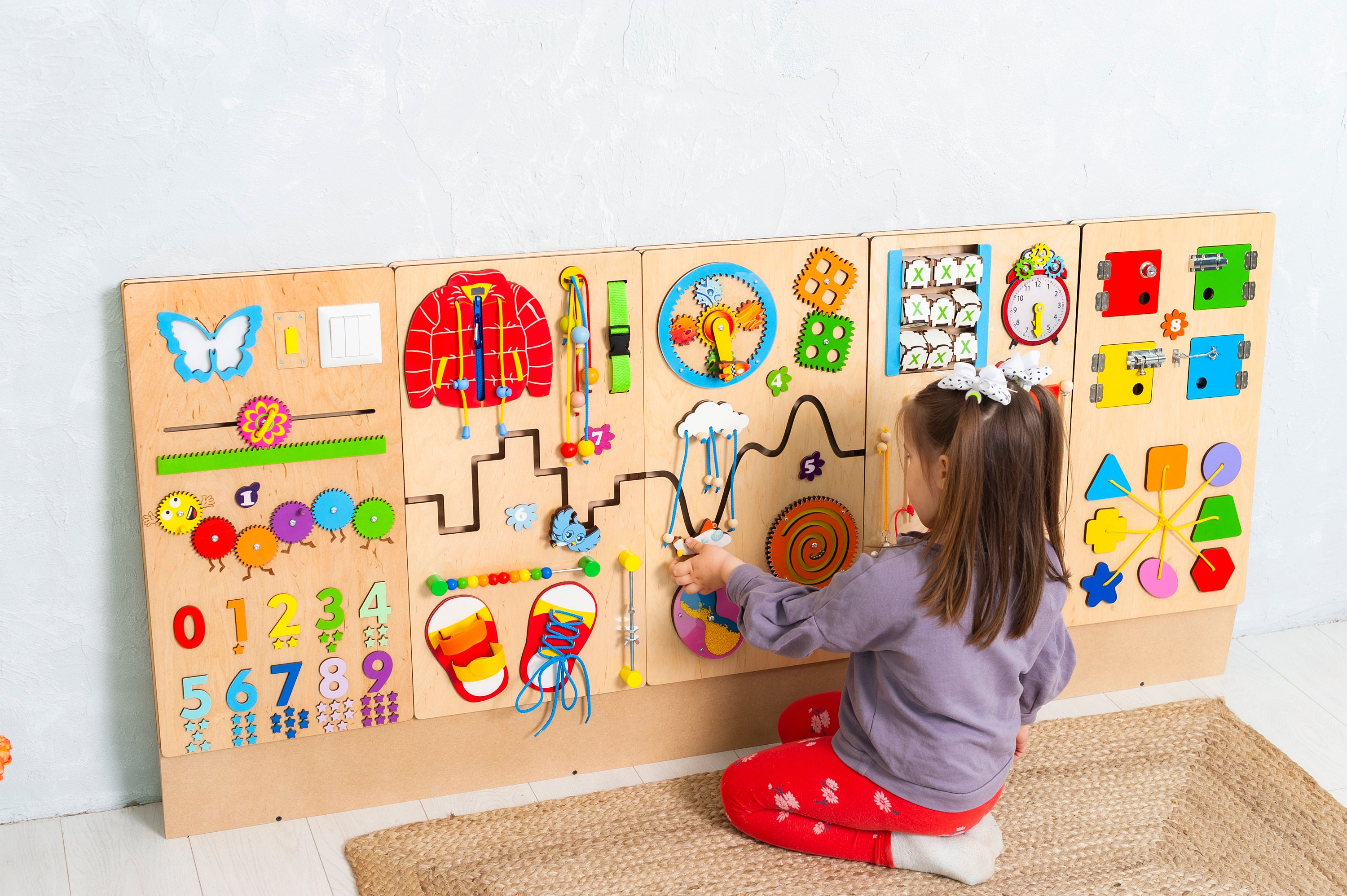 Sensory Solution for Pediatric Waiting Room or Dental Office Tactile Wall  Toddler Busy Board Educational Wall Toy for Kids Playroom -  Sweden