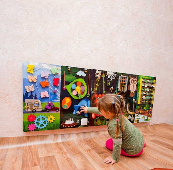 Waiting room kids furniture for pediatric dental clinic Camping theme Wooden montessori equipment