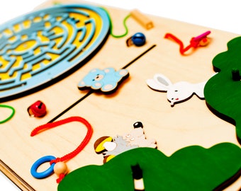 Panel Sensorial Montessori: Juego Educativo para el Desarrollo Panel Sensorial Montessori: Juego Educativo para el Desarrollo