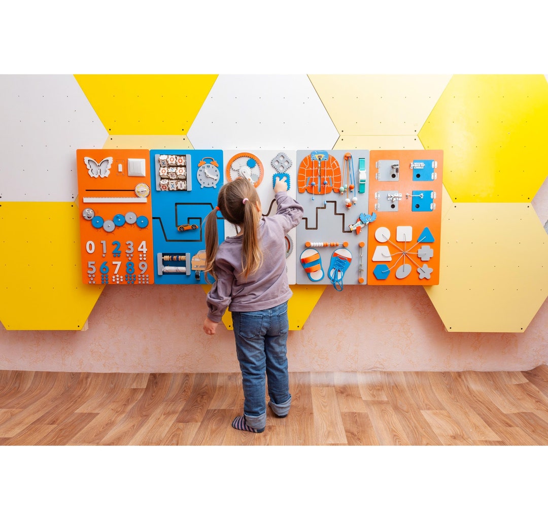 Indoor Playground Equipment Activity Wall Board Preschool Play Space