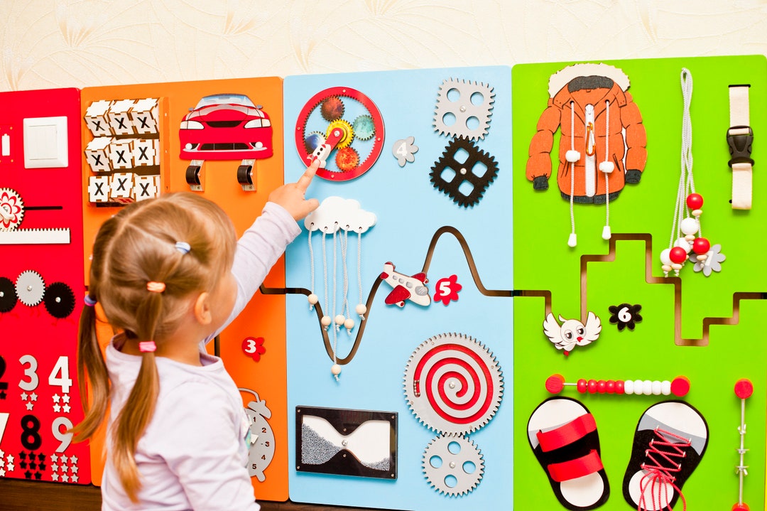 Sensory Solution for Pediatric Waiting Room or Dental Office Tactile Wall  Toddler Busy Board Educational Wall Toy for Kids Playroom -  Sweden