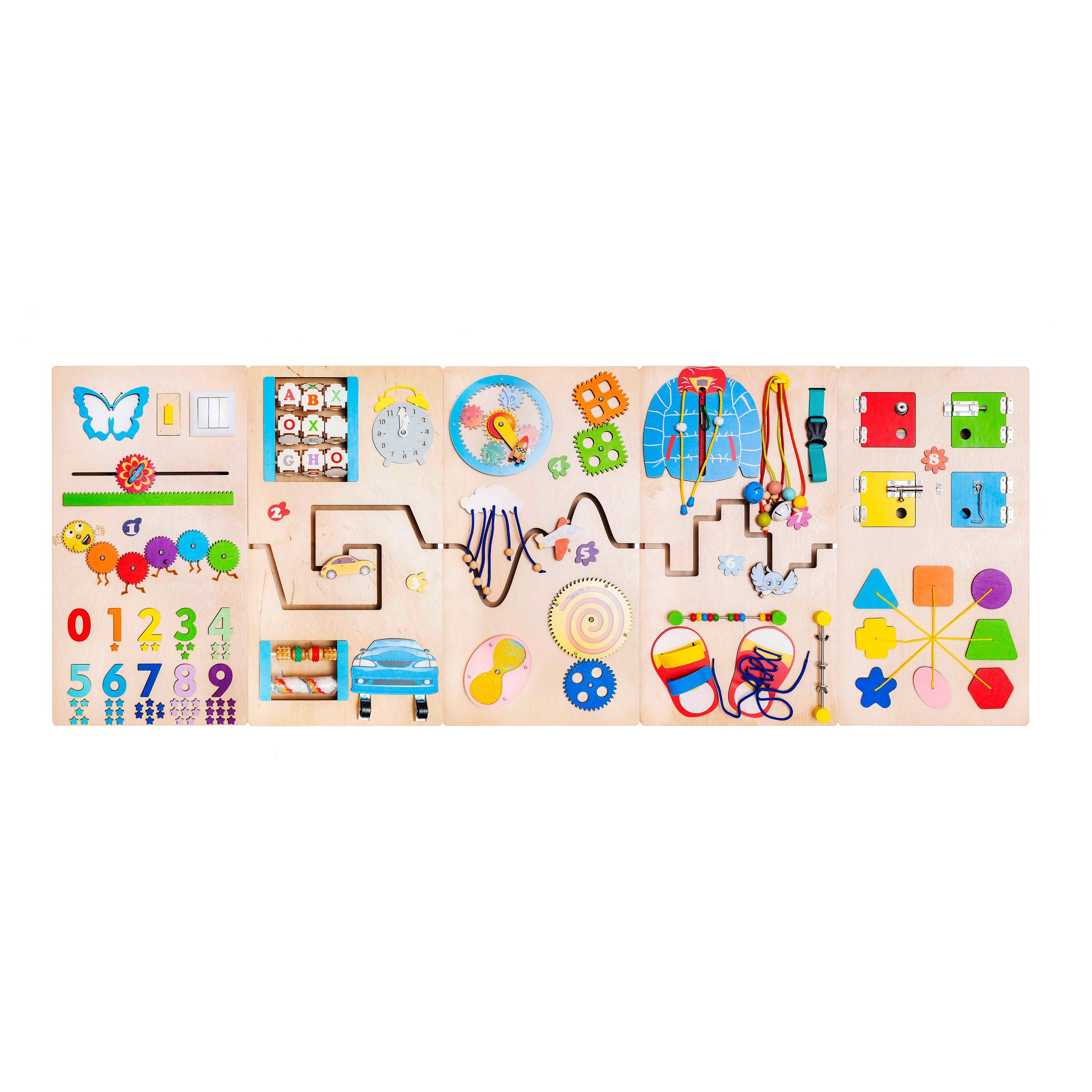 Sensory Wall Panels Activity Board Calming Busy Board for Kids