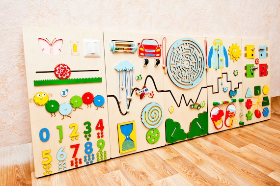 Sensory Solution For Pediatric Waiting Room Or Dental Office Tactile Wall Toddler Busy Board Educational Wall Toy For Kids Playroom