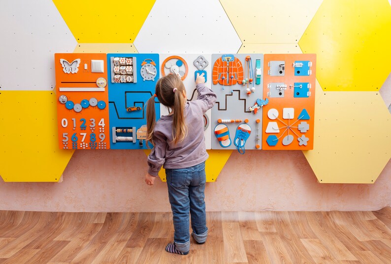 Indoor Playground Equipment Activity Wall Board Preschool Play Etsy