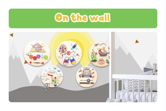 wall mounted sensory toys