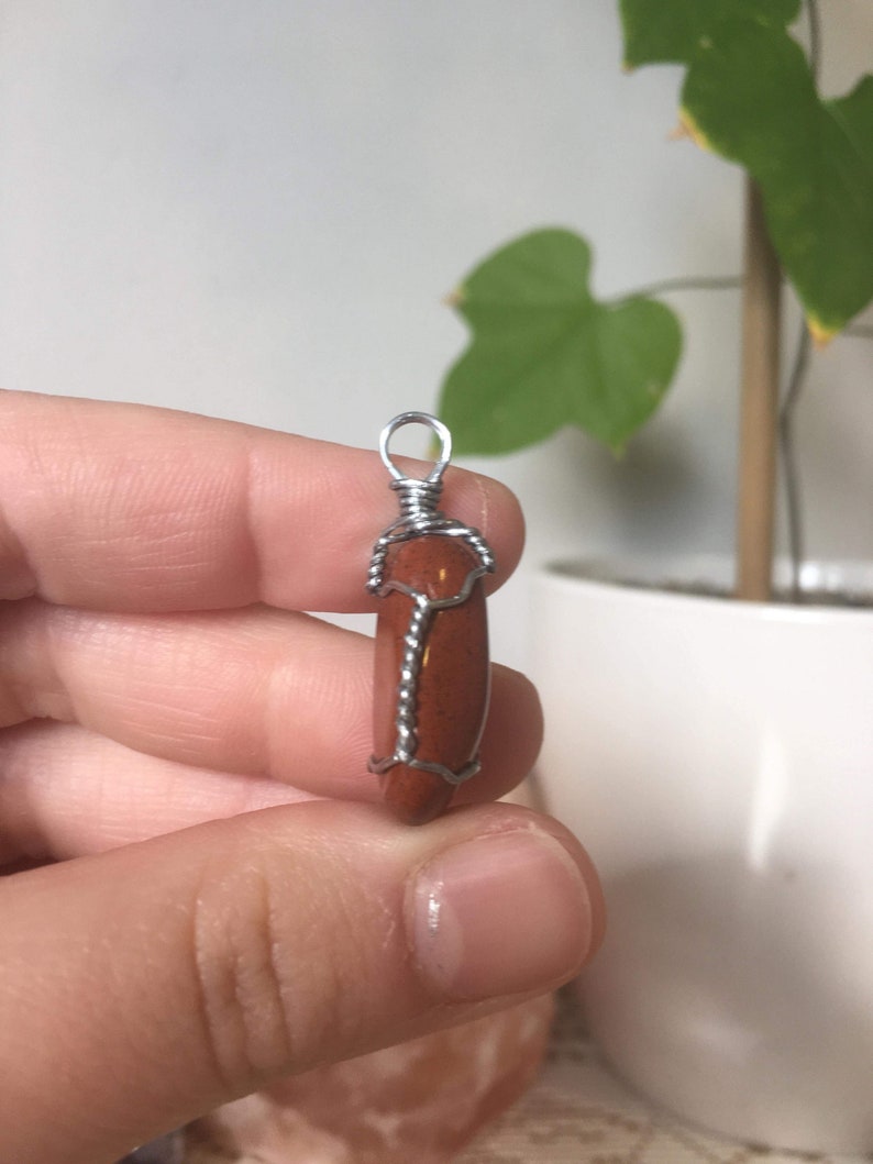 Wire Wrapped Red Jasper Wave Wrap Small