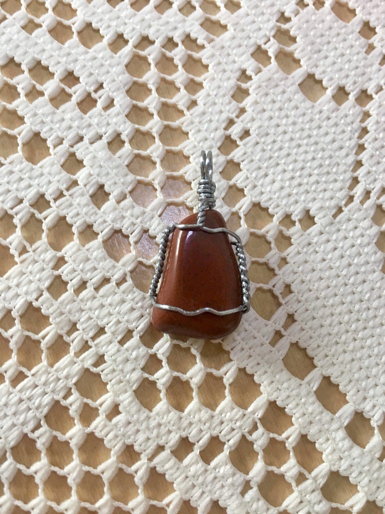 Wire Wrapped Red Jasper Wave Wrap Small
