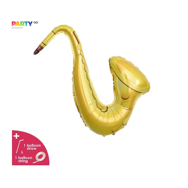 Saxophone Balloon | Rock Instrument Balloon | Music Concert Party Decoration | Music Theme Party | Band Party | Jazz Music Party