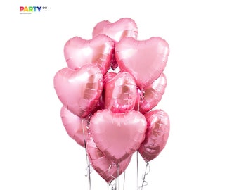 Pink Heart balloon Bouquet | Engagement Party | Birthday Party Decoration Balloon | Proposal Balloon Decorations