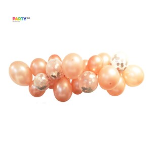 DIY Balloon Garland with Love balloon | Balloon Arch | Rose Gold Engagement Party/Bridal Shower/Bachelorette Balloons Backdrop