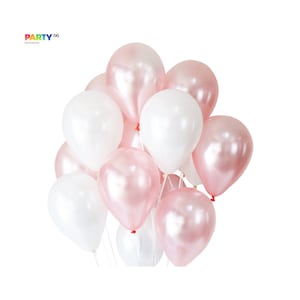 Pink and White Pearled Balloon Bouquet | Bridal Shower Decoration Balloon | Wedding Decoration | Birthday Party 12''