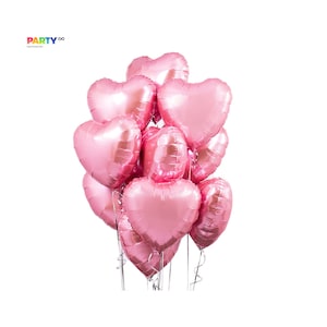 Pink Heart balloon Bouquet | Engagement Party | Birthday Party Decoration Balloon | Proposal Balloon Decorations