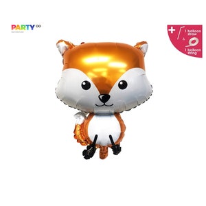 Fox Balloon | Fox Birthday Party | Woodland Animals Birthday | Woodland 1st Birthday party | Woodland Animals Baby Shower | Fox Baby Shower