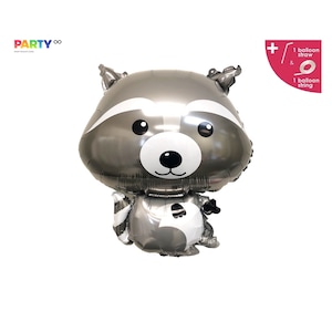 Racoon Balloon | Racoon Birthday Party | Racoon 1st Birthday Party | Woodland 1st Birthday party | Woodland Baby Birthday