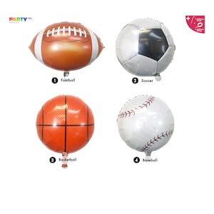 Sports Fans Birthday Party | Sport Ball Balloons | Football Basketball Baseball Soccer basketball birthday decorations party