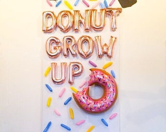 Donut Grow Up Balloons | Donut Themed Birthday Party Decor | Donut Party Decor | Donut BirthdayBaby Birthday Party Donut Balloons