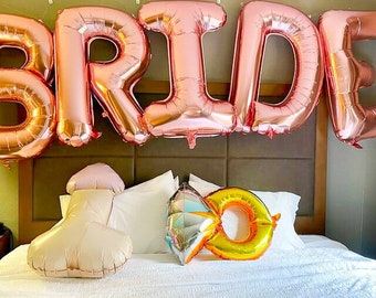 Globos gigantes de novia de 40 pulgadas: decoración para despedidas de soltera, bodas y compromisos.