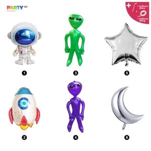Space themed Birthday Party Balloons | Astronaut Themed Balloon | Blast Off Birthday | Boy's Birthday Party |  Outer space party
